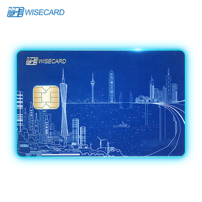 Carte di credito a LED personalizzate con luce a quattro lati per pagamenti sicuri