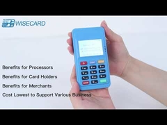 Wisecard terminale di pagamento Android MPOS portatile PCI PTS per scheda IC