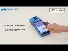 Terminale POS intelligente Wifi Bluetooth, macchina POS con scanner di impronte digitali