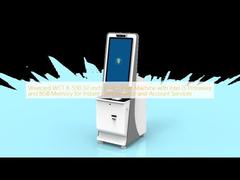 Wisecard WCT K-530 Smart Teller Machine da 32 pollici con processore Intel i5 e 8GB di memoria per l'emissione istantanea di carte e servizi bancari